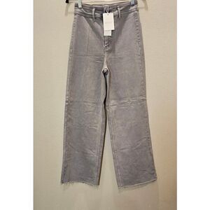 NWT Weste Wide Leg Crop Fray Bottom Pants Size 27